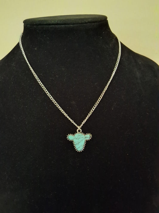 Blue Cow Necklace Style # 443