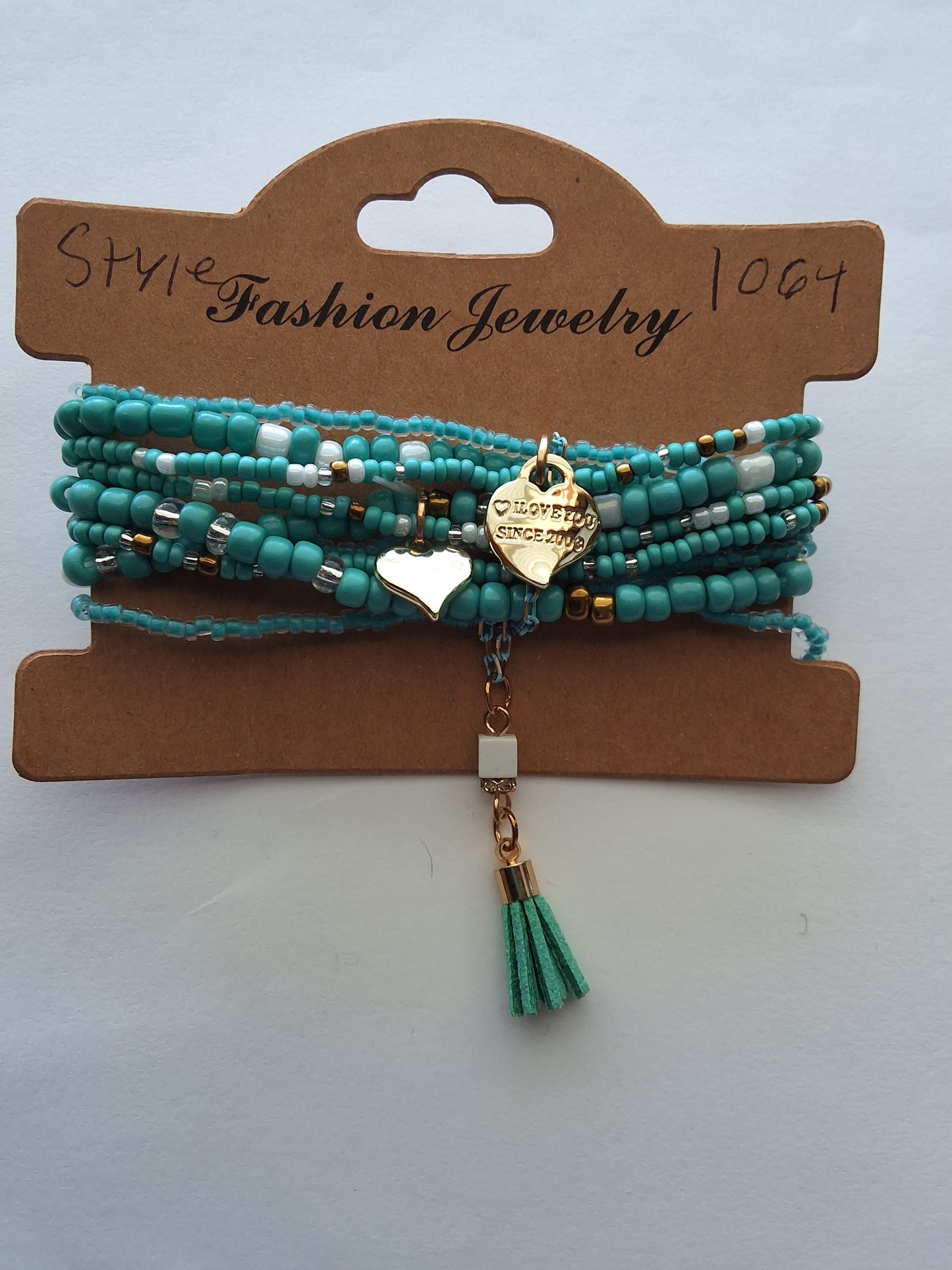 Teal Bracelet Set Style # 1064