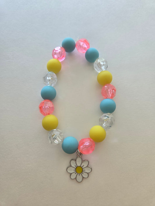 Kids Multi Color Daisy Bracelet Style # 435