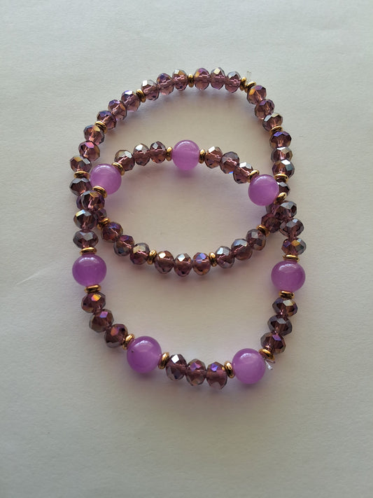 Purple Bracelet Set Style # 1063