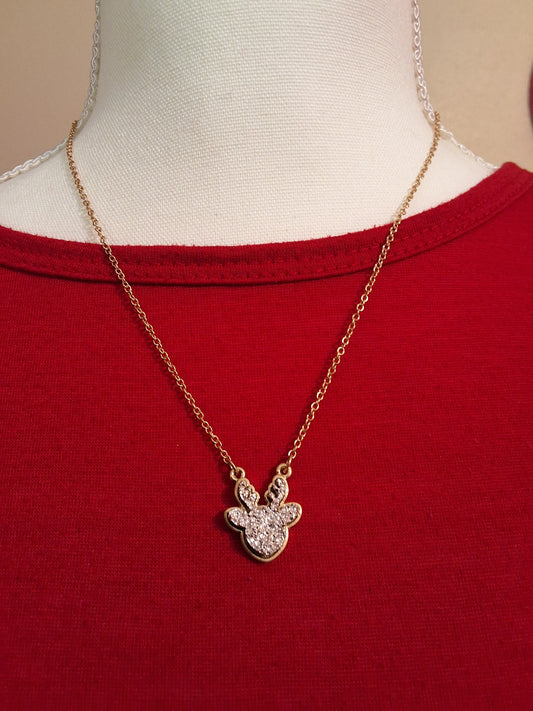 Silver Reindeer Necklace Style # 903