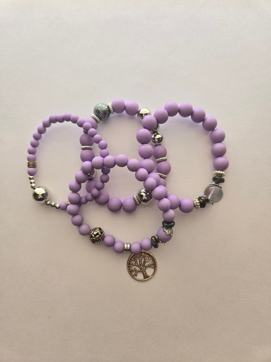 Purple Bracelet Set Style # 1006